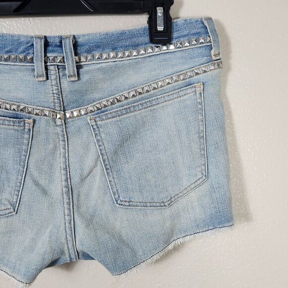 Current/Elliot The Boyfriend Short Silver Stud Wash No. 6007.-0001 Size 27 NWT - Picture 9 of 16